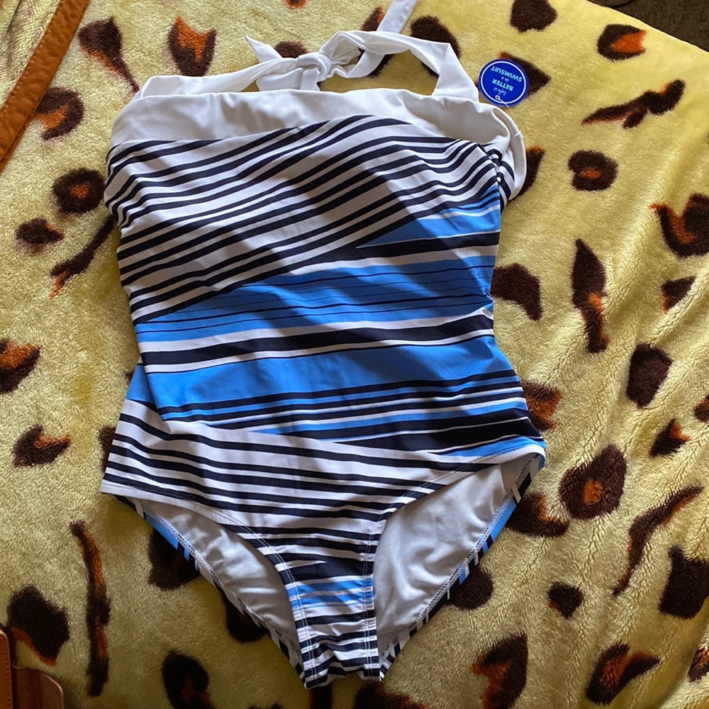 Swimsuit For All Size 14 Halter Bathing Suit